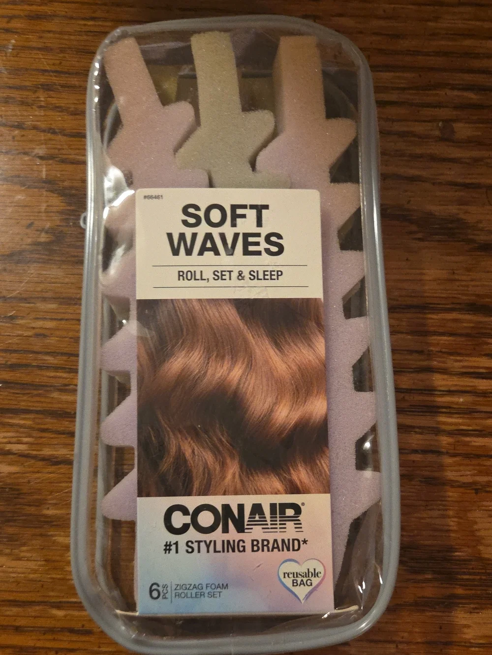 Conair Soft Waves Foam Rollers - Lavender Zigzag Set